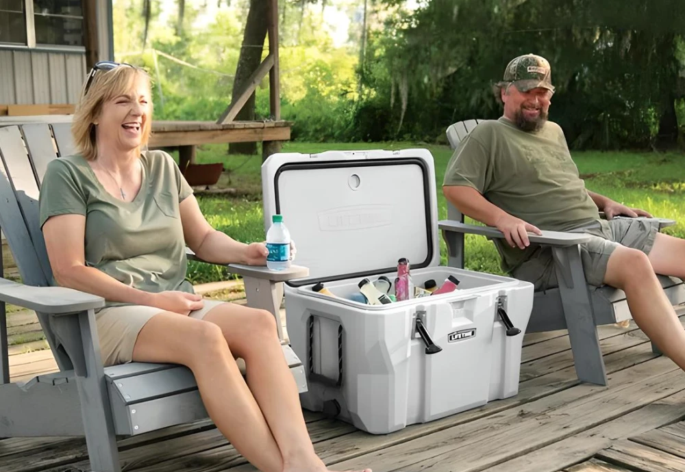 outdoor cooler with bottle opener