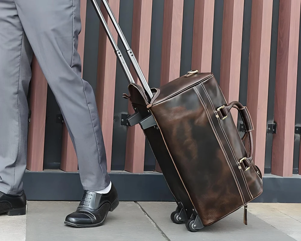leather carry on travel bags